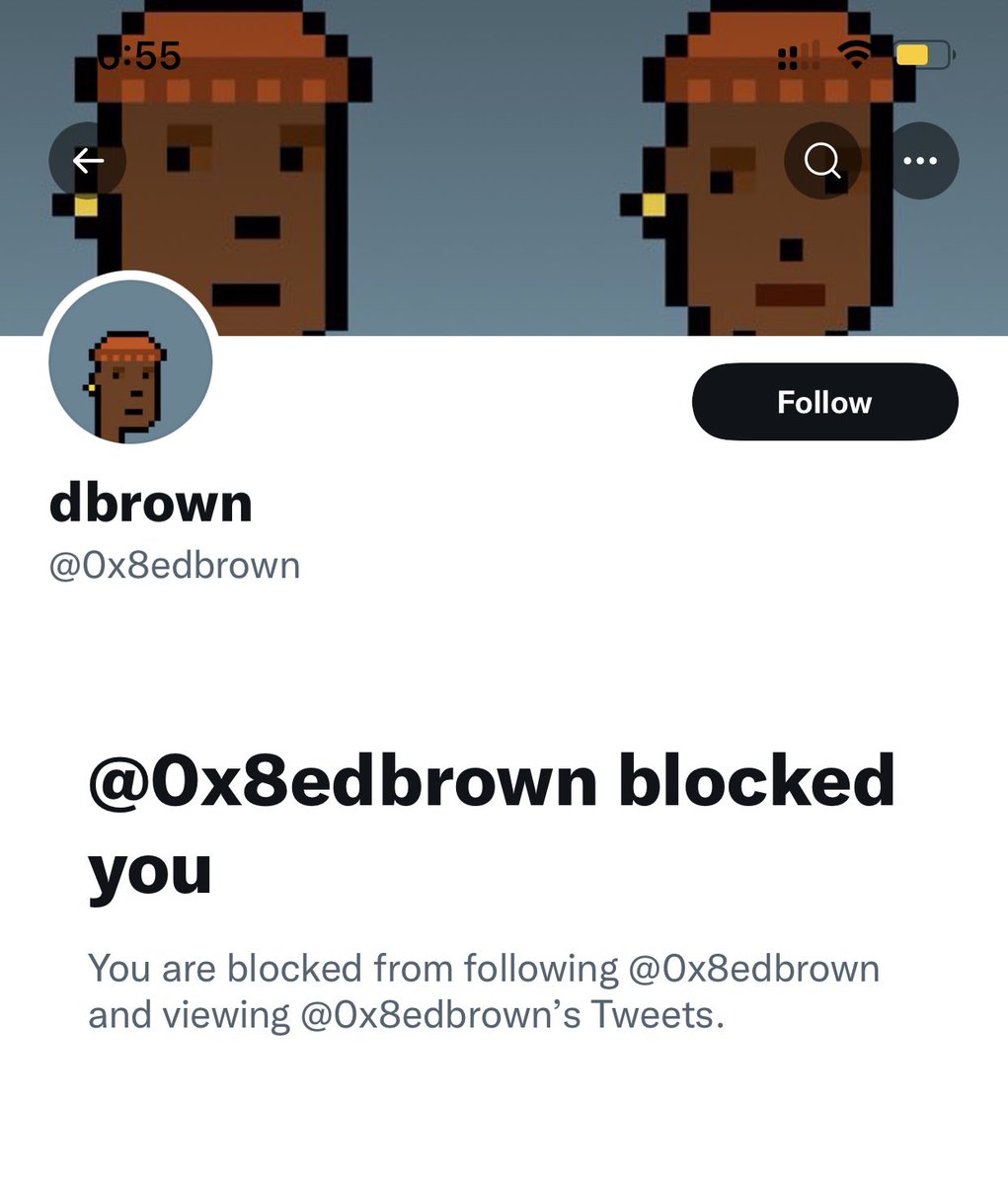 Hello all, I wanted to let you know that @0x8edbrown is a scammer who gets in touch by saying he is a #nftcollectors &amp; then request us to transfer him a small amount of ETH in return for the 1ETH bid he will place on our work. I did not fall for this #scam and was blocked. Beware