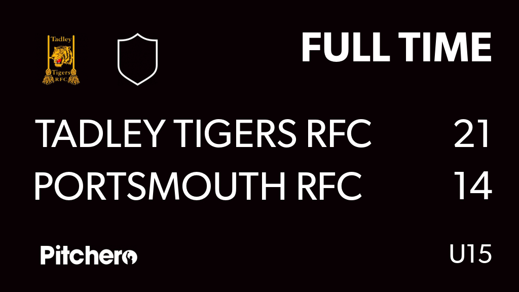 FULL TIME: Tadley Tigers RFC 21 - 14 Portsmouth RFC
#TADPOR #Pitchero
pitchero.com/clubs/tadley/t…