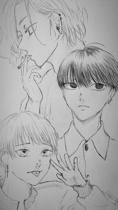 男の子の落書き
 #お絵描き #イラスト #illustration #シャーペン画 #イラスト練習中 