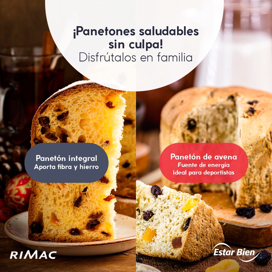 ¡Estos panetones saludables unirán a toda la familia con su nutritivo y delicioso sabor!🤎😋 ¿Cuál te gustaría probar?👇 #Nutrición #Salud