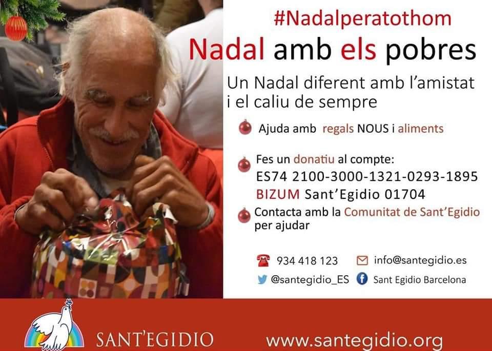 sancho_raquel's tweet photo. Continuem recollint aliments i regals pel Nadal amb @santegidio_ES. Aquest any pobres i persones sense sostre tornaran a trobar-se en el tradicional dinar a molts llocs del món.
Gràcies a tots els que ens estan ajudant durant aquest periode!
#Nadalperatothom https://t.co/9cD2SZWiy9