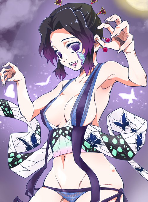 原稿の目処がついたので心置きなく鬼滅が見られる!画像はハロウィンの時描いたコスプレしのぶ 