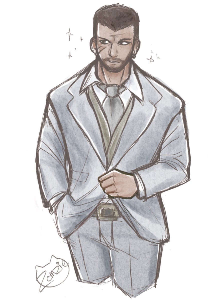 zomziekitten's tweet photo. I saved from posting ✨well-dressed✨Barret until this week on purpose lol
Happy #BarretWeek !
#BarretWeek2021 https://t.co/3OpiaLUif3