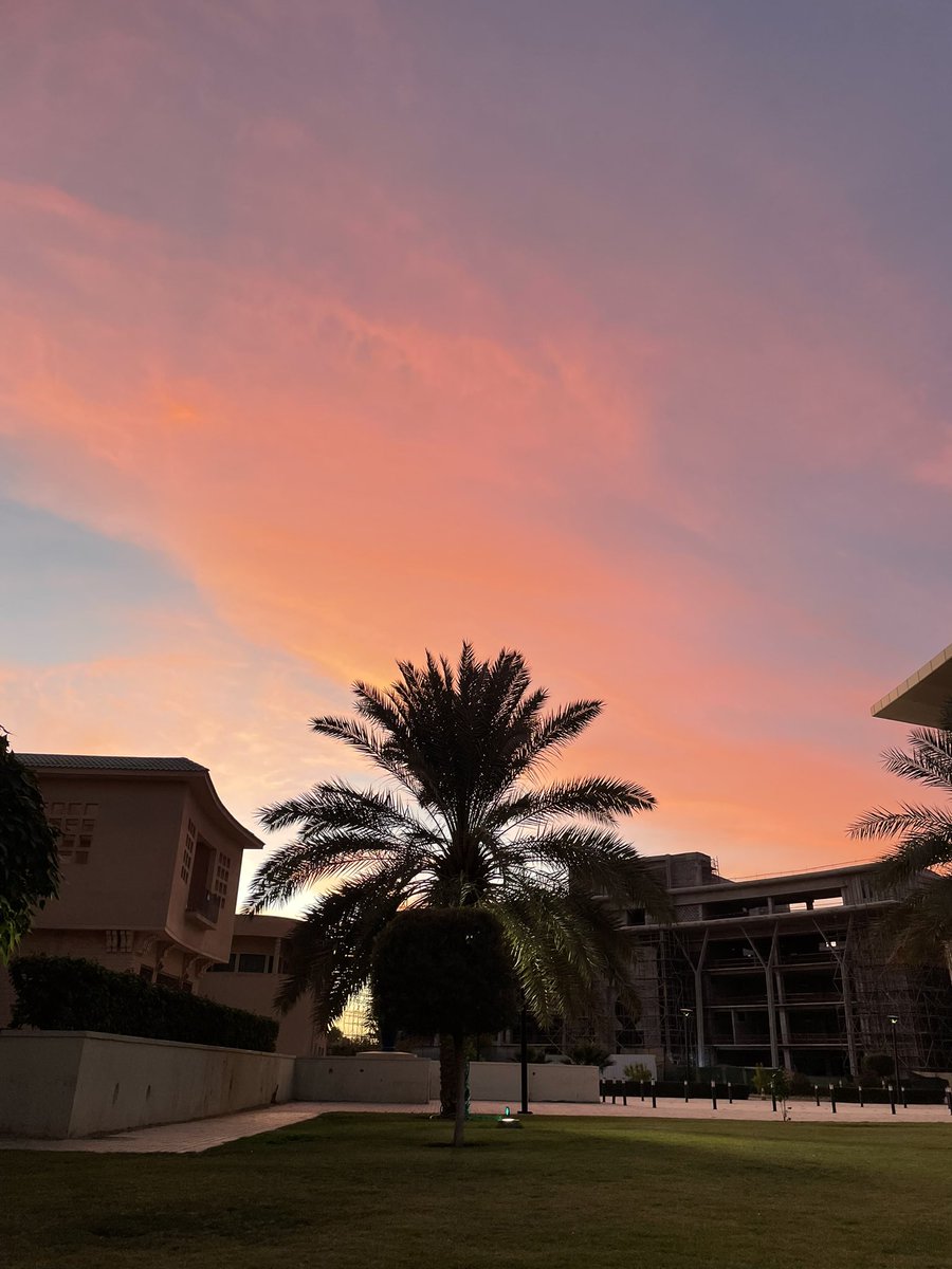 meralalzayer's tweet photo. Can we please just appreciate the sunset at uni https://t.co/M6iUPPLBaD