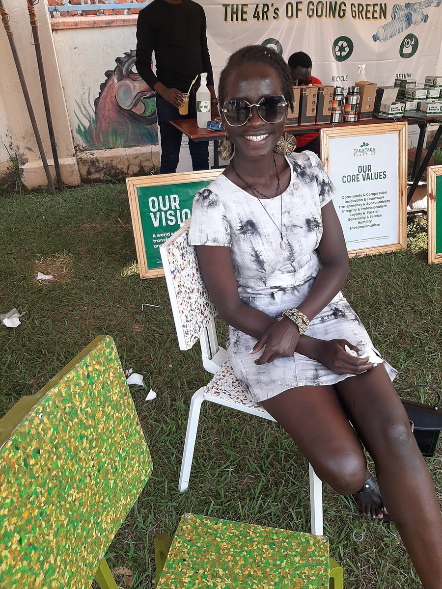 L_a_b_e_r's tweet photo. We are enjoying our nice seating time on these wonderful chairs by @TakatakaPlastic in their wonderful camp, courtesy of @PeterOkwoko 

@hope_atim 📸

#GuluCakeExpo https://t.co/TclmM2dIpR