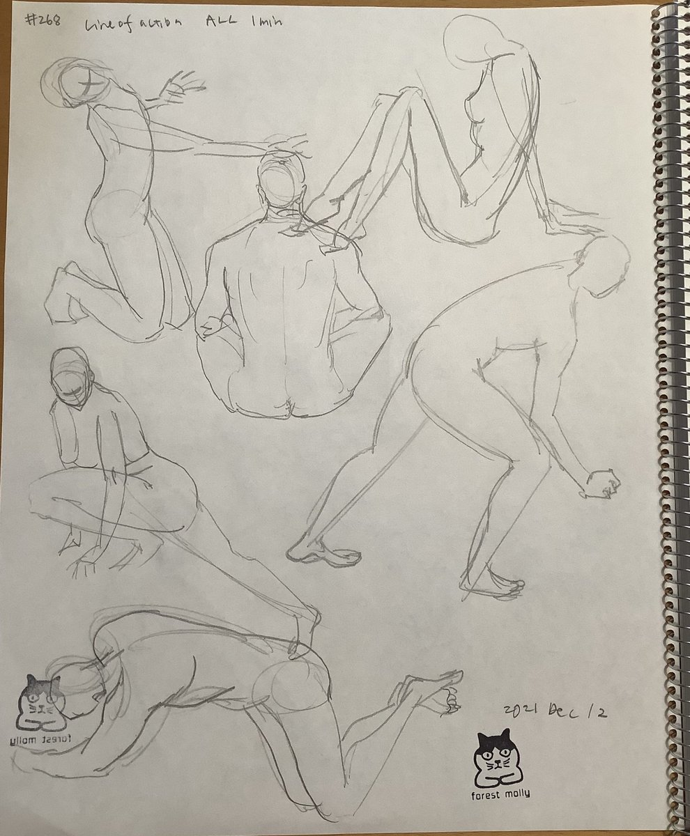 Mollykinoco's tweet image. #lineofaction #croques 268回目