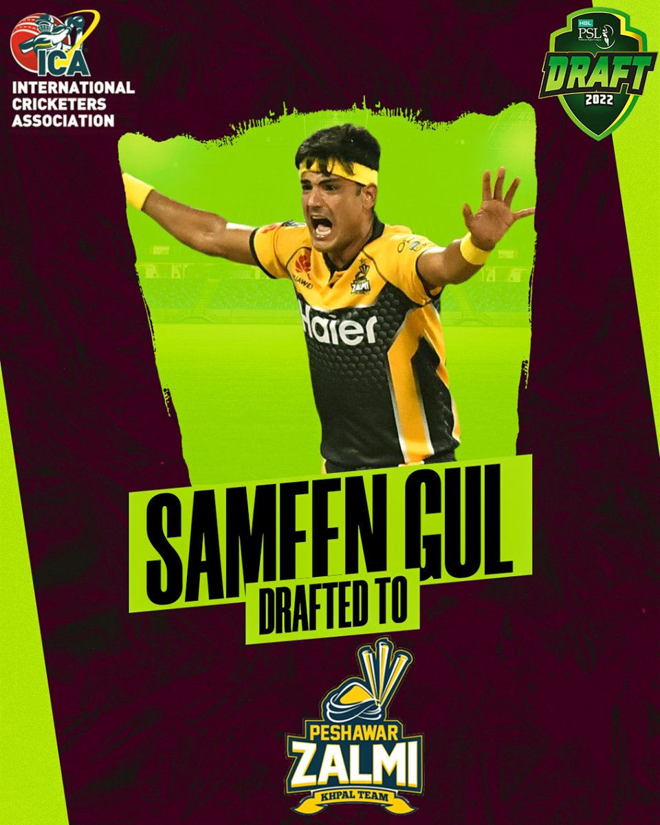 ICAssociation's tweet photo. Sameen Gul joins Peshawar Zalmi in the 7th edition of PSL. Good luck and best wishes from Team ICA. 

#psldraft #psldraft2022 #PeshawarZalmi #pakistansuperleague #teamica #ica #cricket #playerplacement https://t.co/ft6t9TJX3c