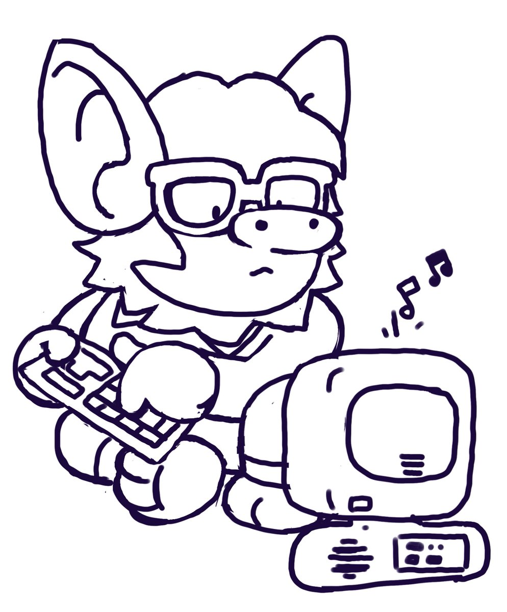 a dim bat composing music 