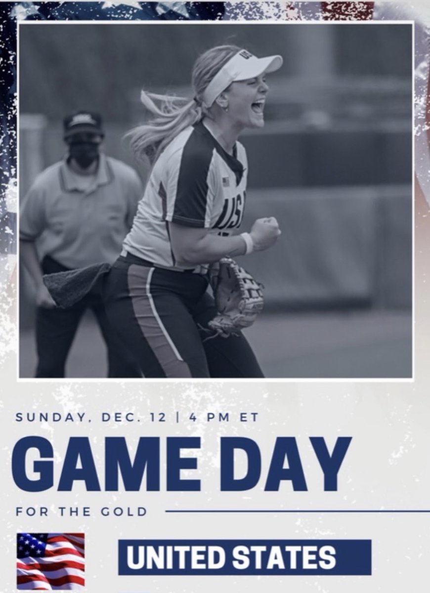 Going for Gold!  Go get ya some!  #TeamUSA #USASoftball