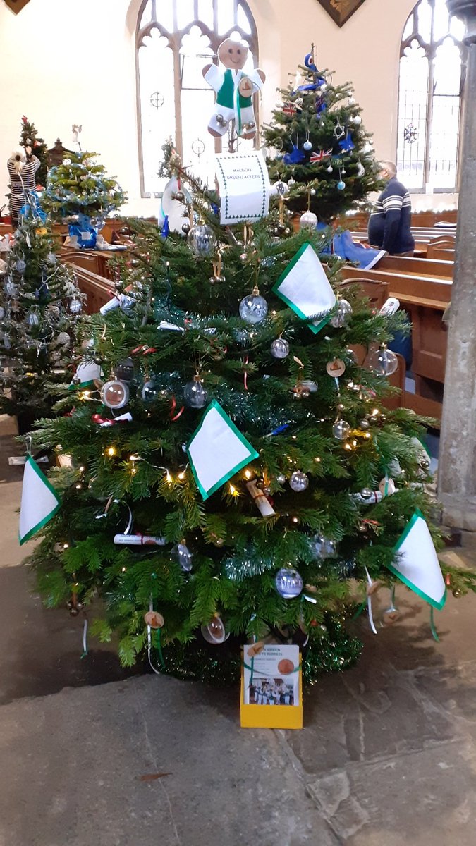Our Christmas tree at the Christmas Tree Festival, All Saints Church, Maldon.