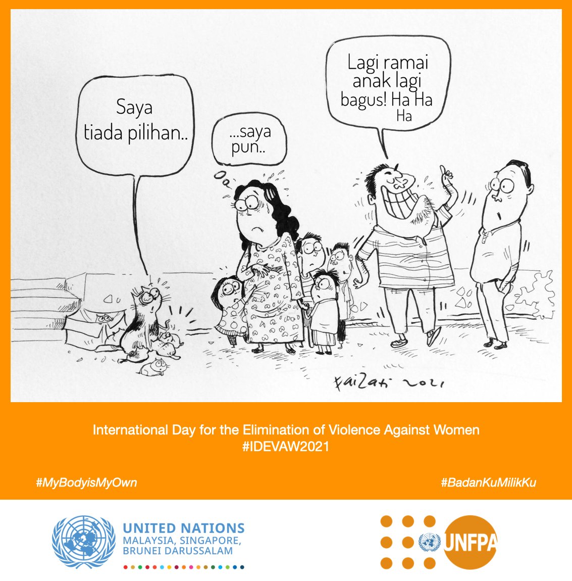 We know that the #16DaysofActivism2021 are over - but our endeavours to end #ViolenceAgainstWomen begin anew. 
The right to choice has to always be at the fore of our efforts. We must ensure that the reproductive rights of women are never violated. 
A masterpiece @ByFaizati