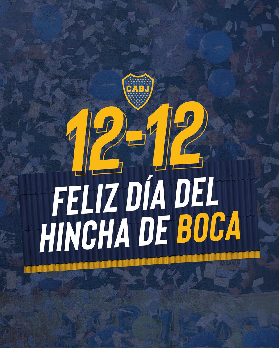 BocaJrsOficial's tweet photo. Seguimos disfrutando el Día del Hincha de Boca. ¡Felicidades! 

💙💛💙 https://t.co/UekQbV8Rci