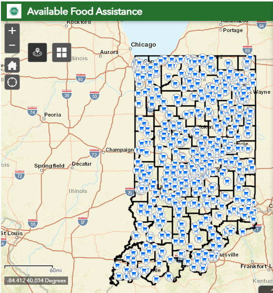 Our friends at <a href="/FSSAIndiana/">Indiana FSSA</a> have a handy food assistance map you can use to find local food banks.

Updates are made daily throughout the week.

Visit in.gov/fssa/dfr/food-… and find a location near you.
