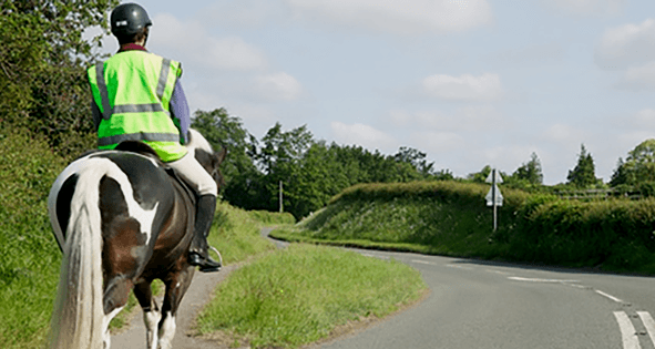 TrafficWalesS's tweet photo. 🏇 Horses can be easily spooked by passing vehicles so make sure you: 

✅ Slow right down &amp; be ready to stop
✅Leave as much space as you would a car
✅Look out for the rider’s signals
❌Don’t rev your engine or use your horn. https://t.co/8NnzODagVi