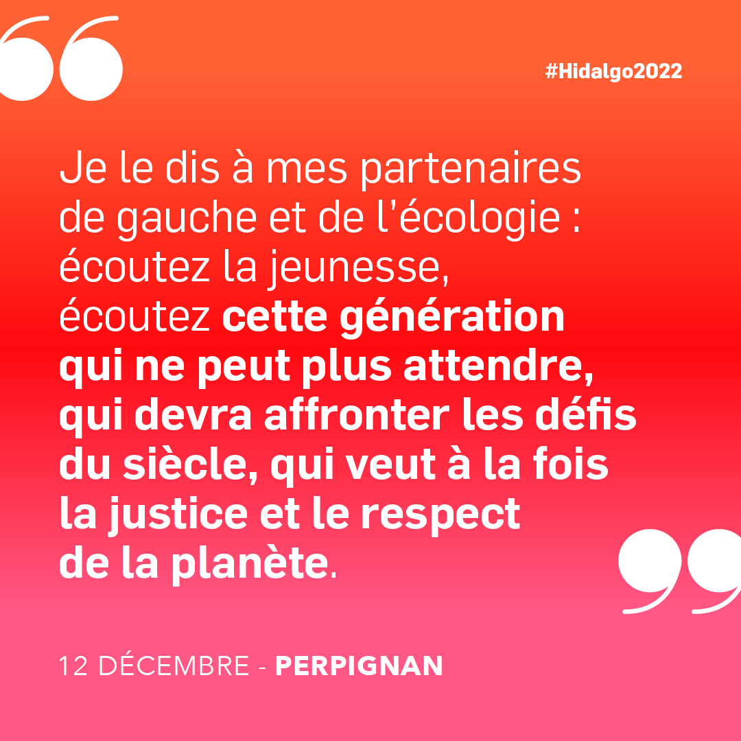 Le seul chemin qui permet de se rassembler et de l’emporter est celui de la #PrimairePopulaire.
#Hidalgo2022