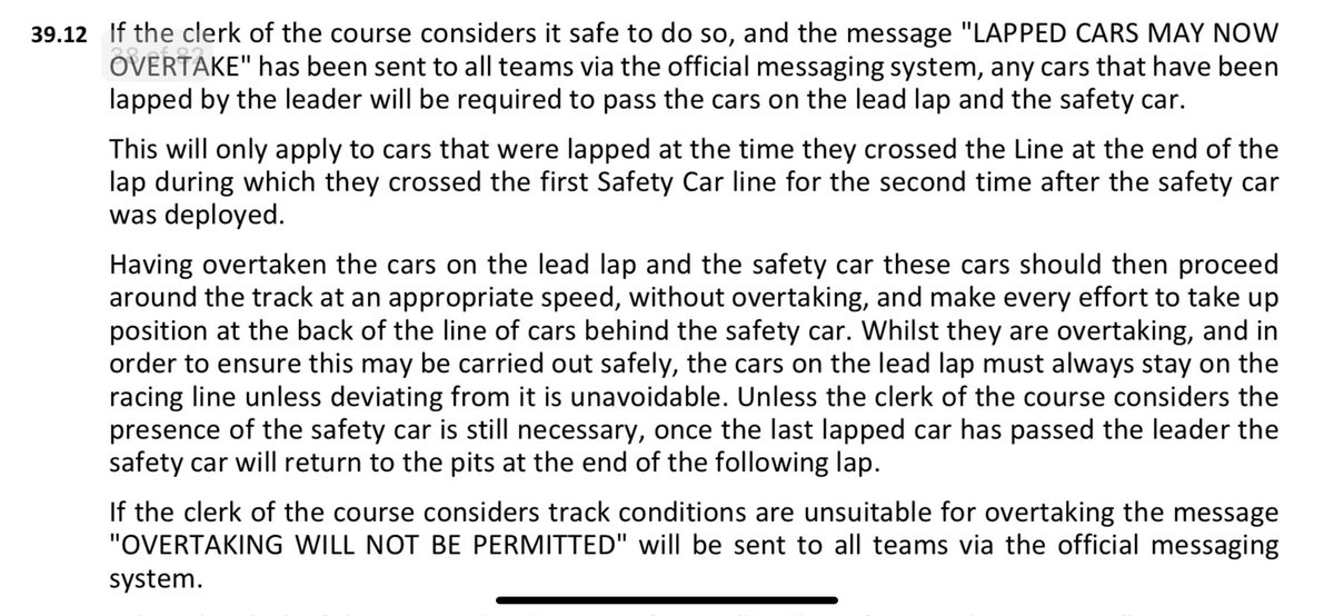 Sporting Regulation 39.12 on lapped cars passing the safety car. 

In short: It’s all cars on none #F1 #FormulaOne #AbuDhabiGP
