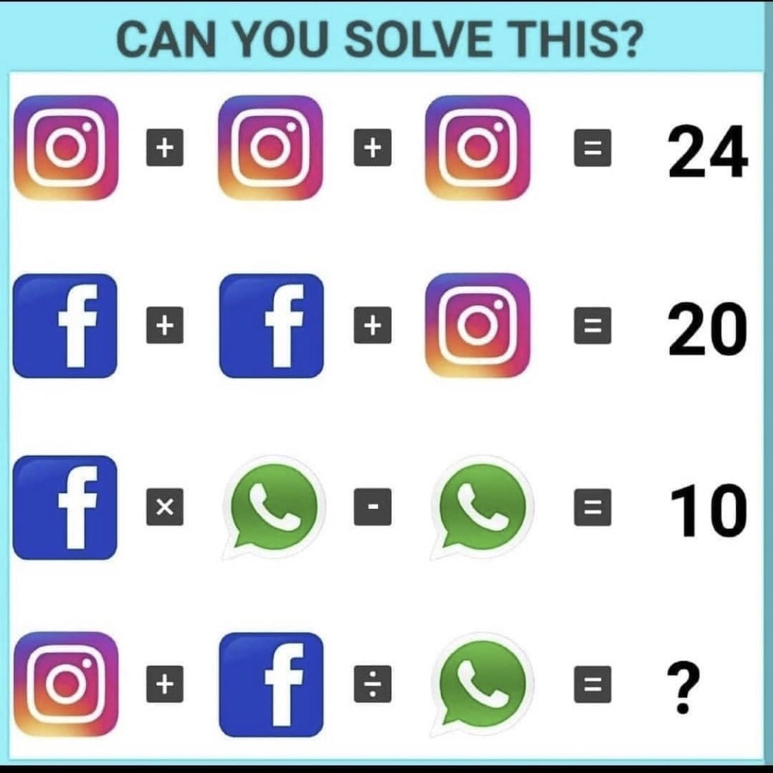 ItsRobintweets's tweet photo. Can You ? 
#question #quiz #test #IQ https://t.co/7wODIl2RXt