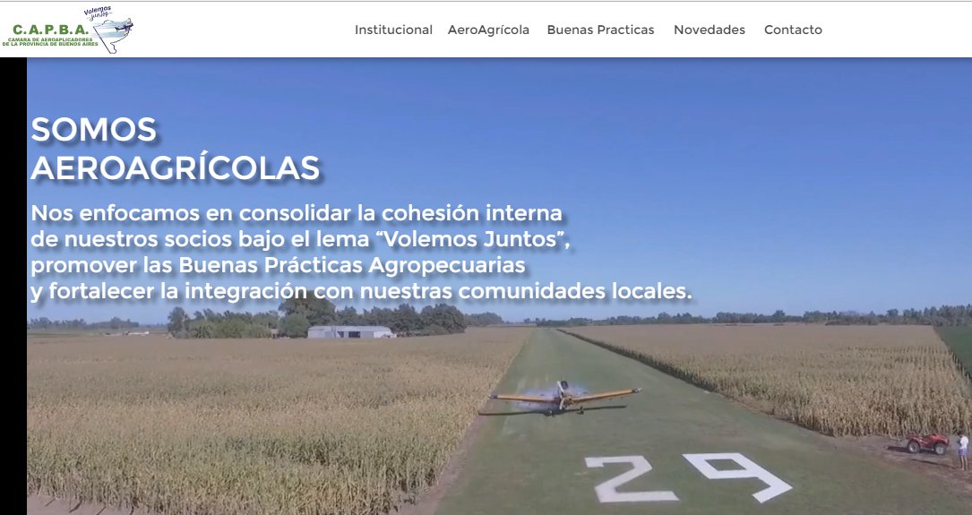 Visitá nuestra página Web y enterate de las novedades, actividades y disponé de documentos técnicos útiles para la actividad agroaérea. #SomosAeroAgrícolas 
aerocapba.org