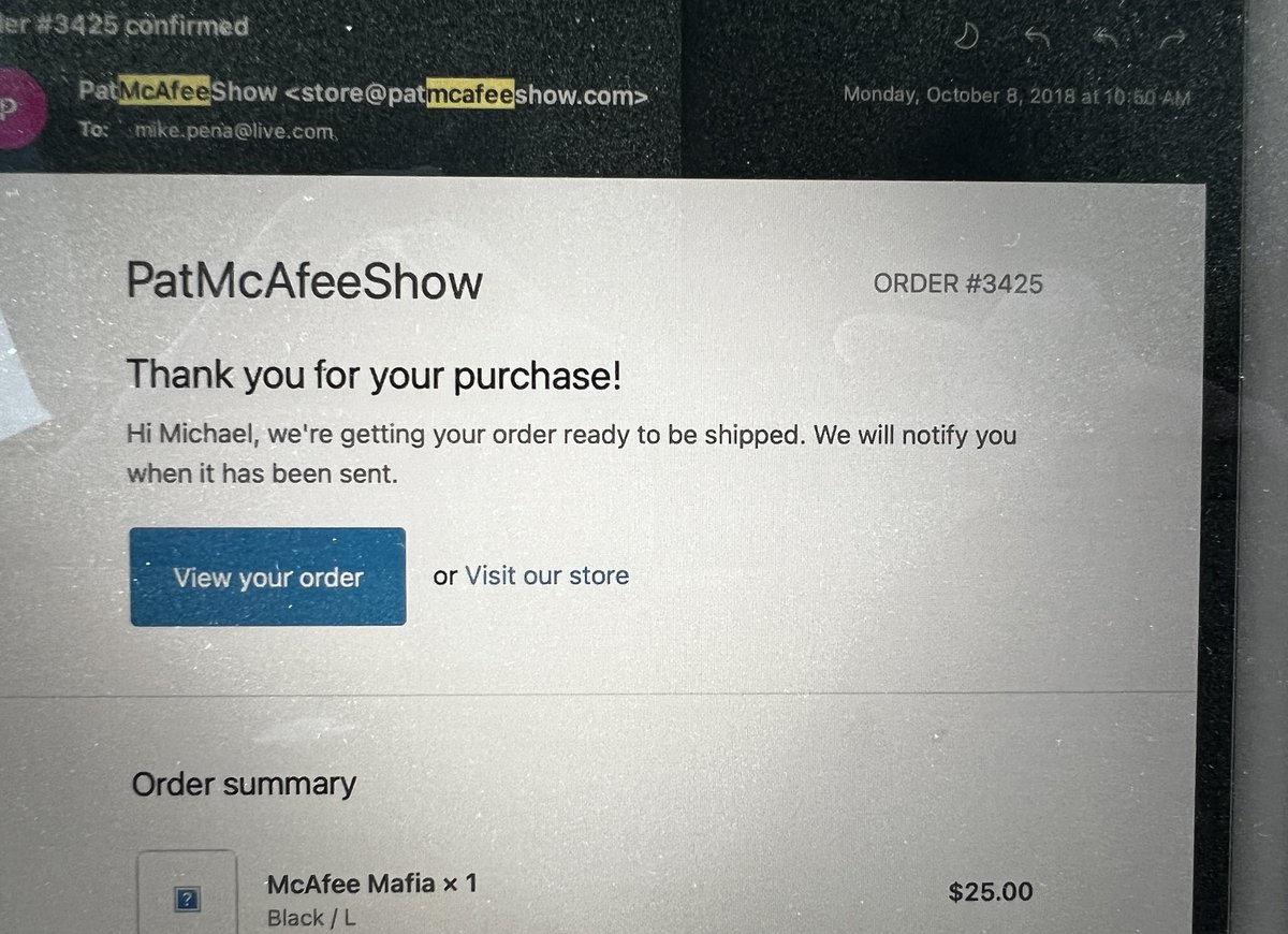 Michael_Pena's tweet photo. I’ve follow @PatMcAfeeShow long before this purchase. I was a huge fan of yours when you were in college and continued to follow you in the NFL and beyond. Congratulations and I look forward to following you for years to come. #PMSFANDUELFAMILY https://t.co/VLXntlM0vj