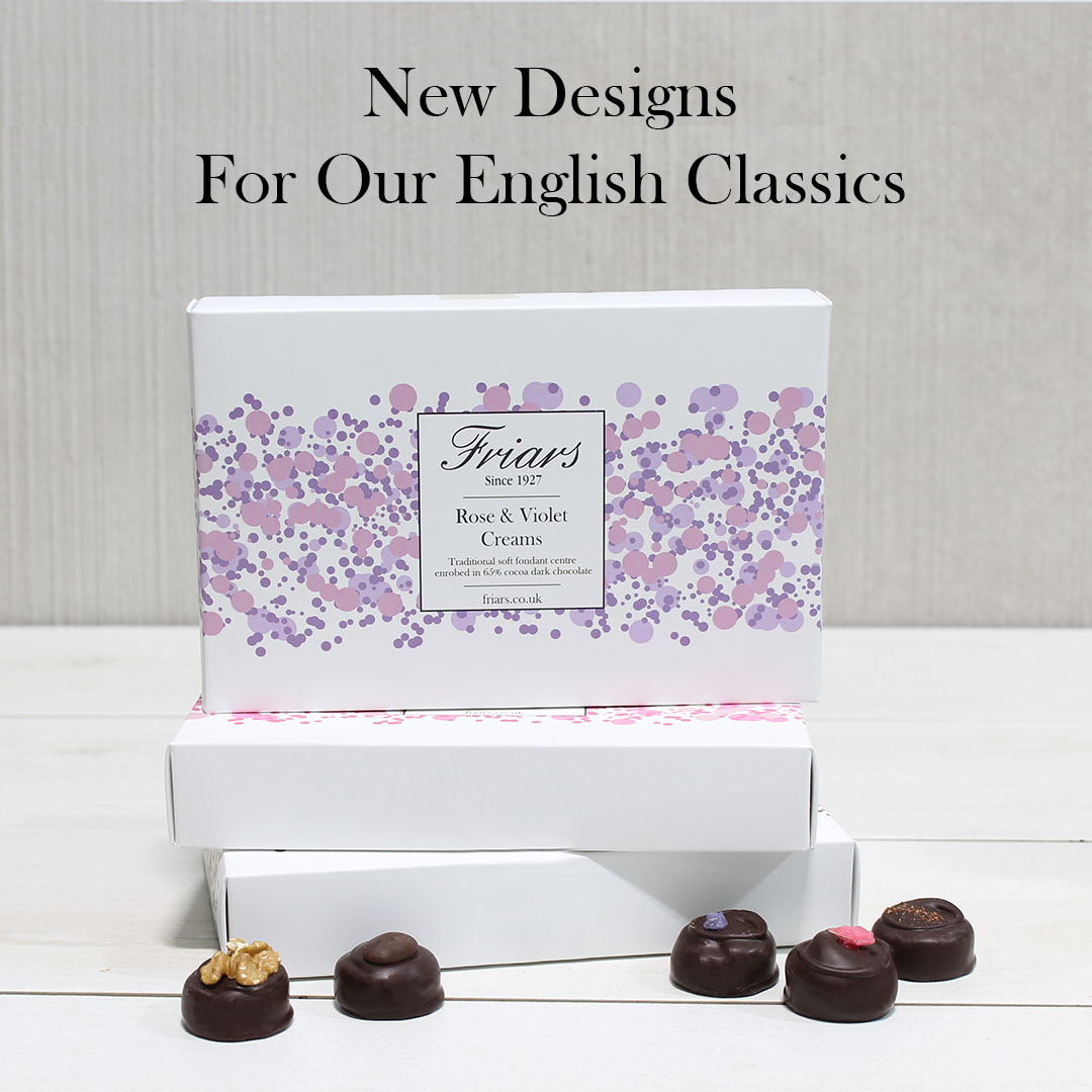 We've re-designed our English classic box selections with a fresh new look, more in keeping with our beliefs. 

Presented in a contempory design, made with FSC certified cardboard. The entire box, tray included is biodegradable.

Any thoughts?