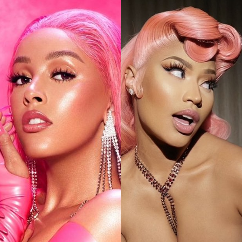 poptime's tweet photo. Tadinha da Doja Cat que respondeu um tweet achando que era a Nicki chamando ela pra um feat mas depois percebeu que era um fake kkkkk https://t.co/ZI9RRg6Zr7