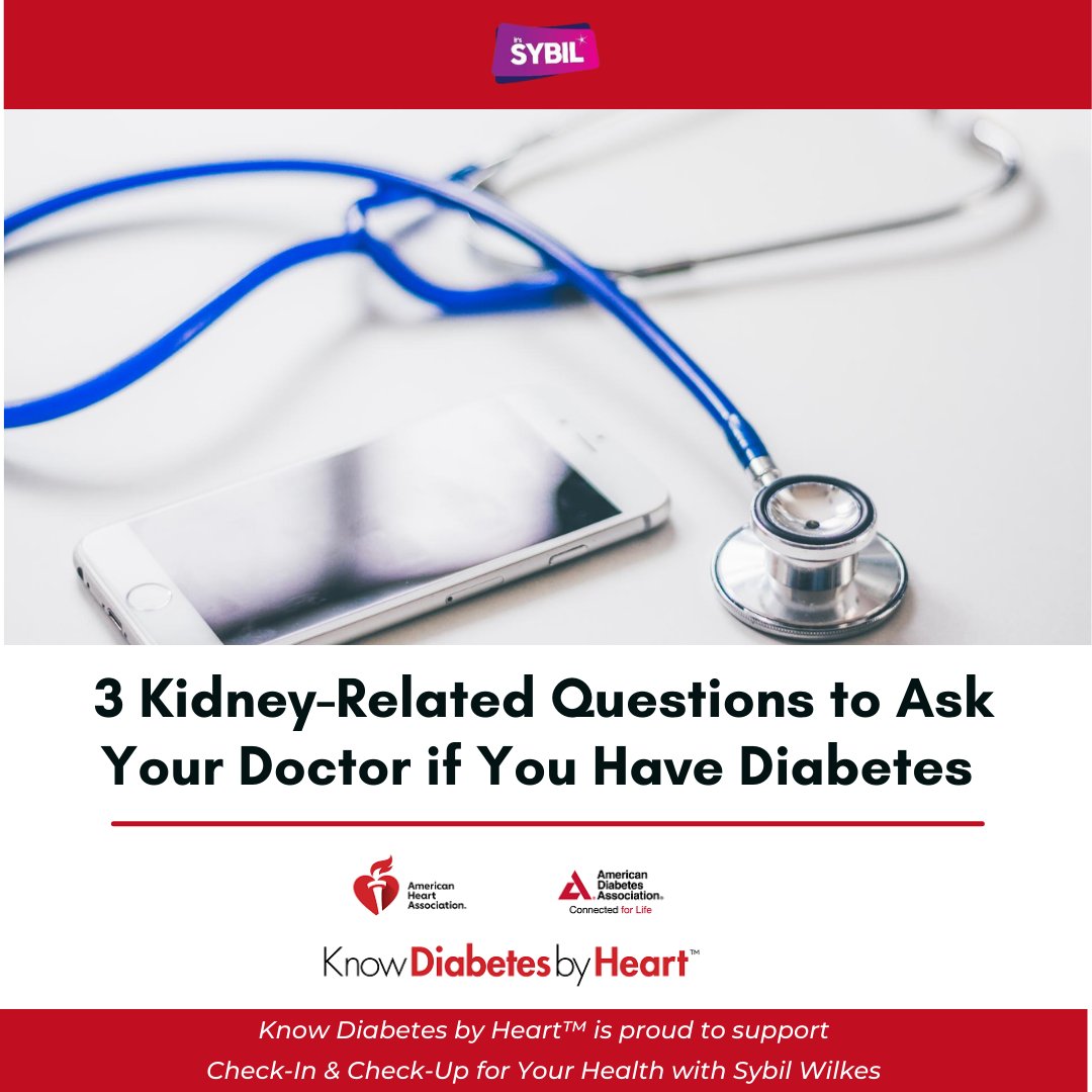 SybilWilkes's tweet photo. If you have type 2 diabetes and develop kidney disease, you’re at 3x higher risk of dying from a cardiovascular event like heart attack or stroke. To stay healthy, it’s vital for you and your doctor to keep tabs on both. https://t.co/HTUQ2dIOFZ #CheckInCheckUp #diabetes #stroke https://t.co/on3qUbqsYQ