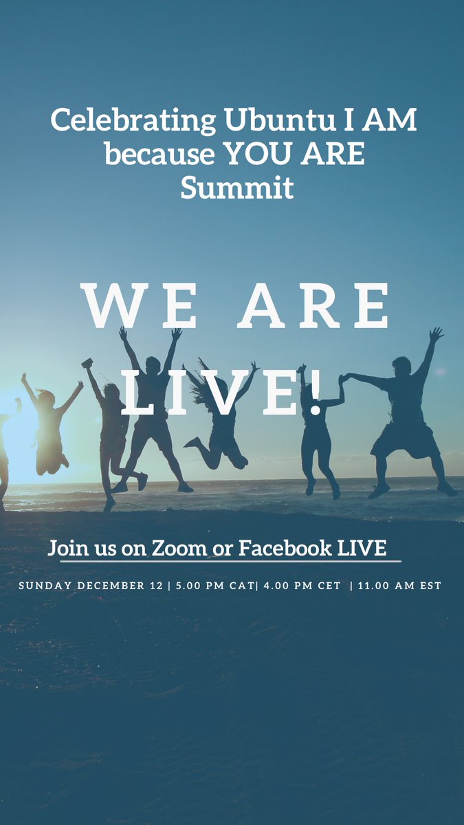 yearofubuntu's tweet photo. We are live! ##join us on #facebook live or #zoom https://t.co/z0tcsXUmUA
