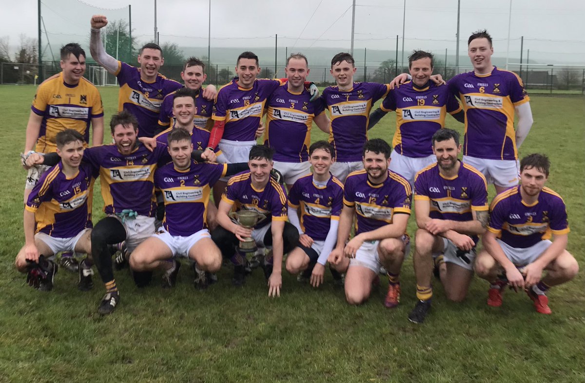 StCatherinesGAA's tweet photo. Well done to our Junior B football team &amp; management on winning the Junior B league title today following a 2-8 to 0-6 win over old rivals Glenville! Great performance to finish the season in stormy conditions! https://t.co/ILqjF2reXb
