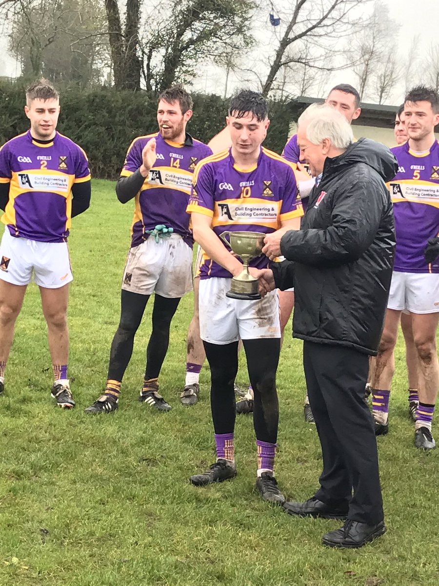 StCatherinesGAA's tweet photo. Well done to our Junior B football team &amp; management on winning the Junior B league title today following a 2-8 to 0-6 win over old rivals Glenville! Great performance to finish the season in stormy conditions! https://t.co/ILqjF2reXb