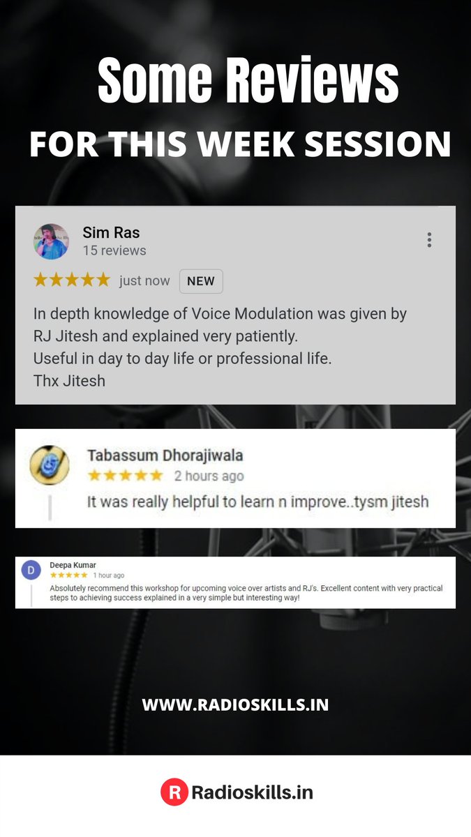 RJ_Jitesh's tweet image. Some awesome reviews from my students who attended voice modulation workshop. 

#voicemodulation #voicemodulationworkshop #voicemodulation #voicemodulationtraining
