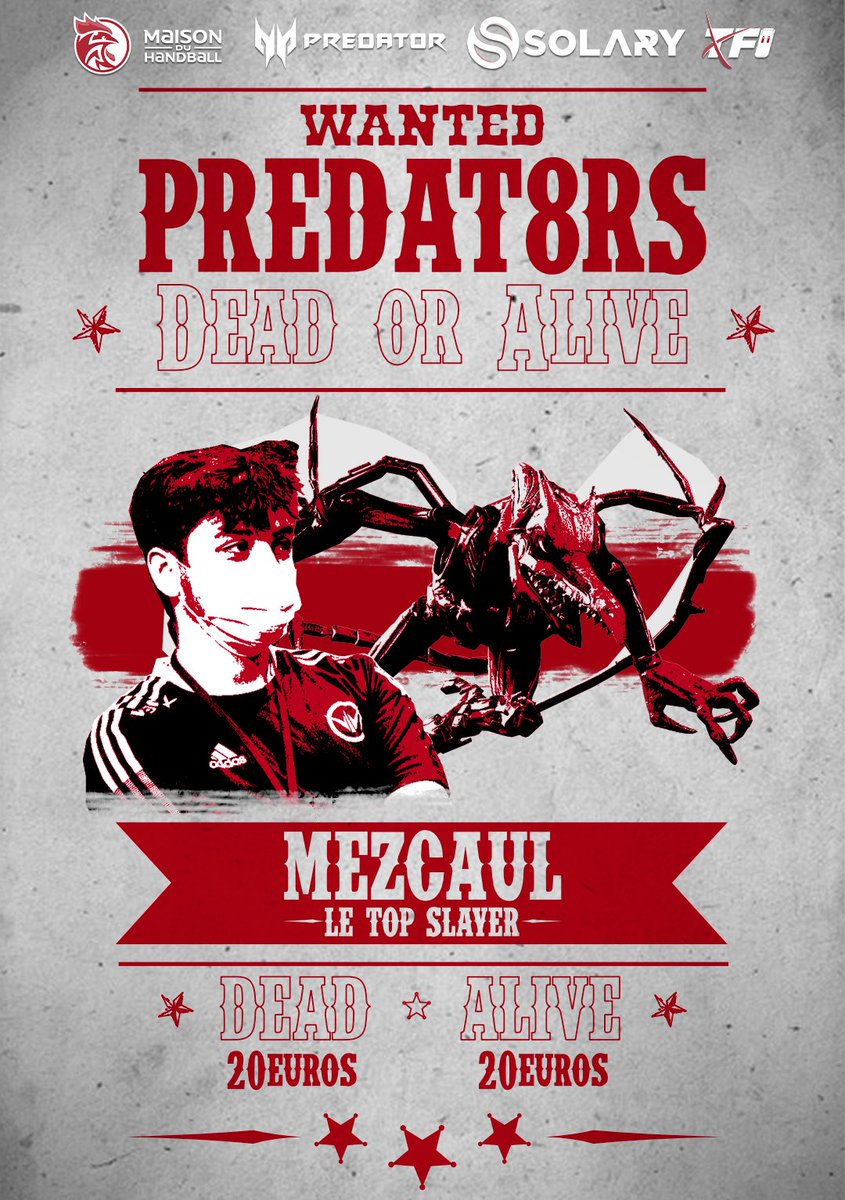 NTK (@sly_ntk) on Twitter photo Voici le premier WANTED du Predat8rs :
<a href="/Mezcaul/">ASU Mezcaul</a> Le Top Slayer
Rappel qu'un écran pour tout le top 4 sera donné sur place par <a href="/PredatorFrance/">Predator Gaming 🇫🇷</a>
Rendez-vous le 22-23 décembre
Inscription : smash.gg/tournament/wan… Voici le premier WANTED du Predat8rs :
<a href="/Mezcaul/">ASU Mezcaul</a> Le Top Slayer
Rappel qu'un écran pour tout le top 4 sera donné sur place par <a href="/PredatorFrance/">Predator Gaming 🇫🇷</a>
Rendez-vous le 22-23 décembre
Inscription : smash.gg/tournament/wan…