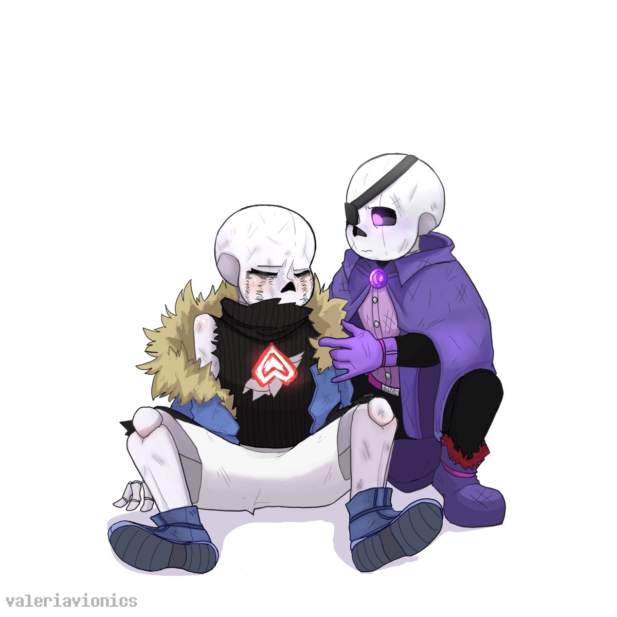 skeleton gamer on X: Nightmare sans and dream sans are so cute   / X