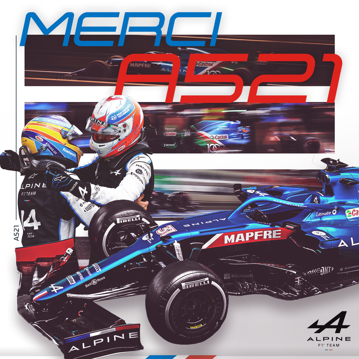 AlpineF1Team's tweet image. She scored 155 points this year, won the #HungarianGP, took 3rd in #QatarGP and sported the best livery all year. Today was her last race, and what an #AbuDhabiGP! 

Merci #A521, you've given us an awesome season! 
What's been your fave #A521 moment?