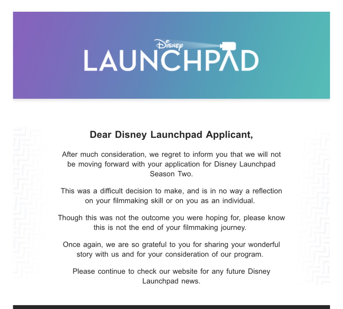 shayewyllie's tweet photo. Okay so I promised you guys some news &amp; here it is. (For those that have been following along.) I didn’t make it into #DisneyLaunchpad. BUT I’m not as sad as I thought I WOULD be. I’m okay! I am however grateful that I tried &amp; now I KNOW I CAN do this! So I’m not stopping here. https://t.co/6gEO8DDfzM