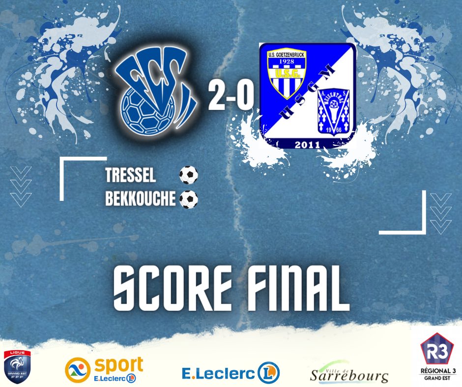 FCSarrebourg's tweet photo. Belle opération de l’équipe réserve, avant la trêve hivernale, qui s’impose 2-0. ⚪️🔵

Week-end plein pour le pôle seniors ✅⚽️

En avant le FCS ! https://t.co/HrBmcU17xu