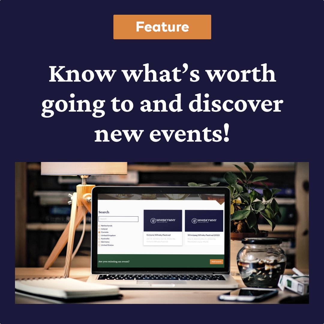 WhiskyWhyNL's tweet photo. Know what’s worth going to and discover new events!😁

Sick and tired of not knowing when your next whisky tasting is?! We know the feeling! That’s why we created an overview of all whisky events that are worth going to.  You can find it all on: https://t.co/4o3OnDDuag 🥃 https://t.co/zl2eGKkct3