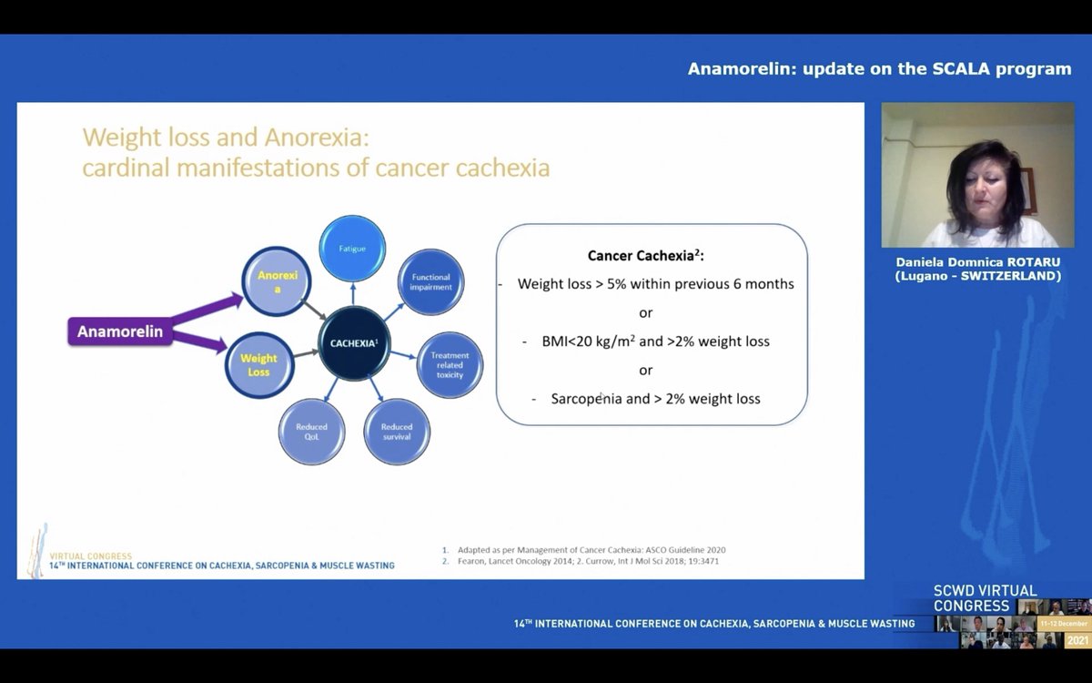 SCWDnews's tweet photo. Updates on how we can move forward in the field of cachexia is discussed by @davidjglassMD @MDRoeland & more in session 7 happening live now.
Register & login now: https://t.co/GpXs4pHOwZ
#cancer #cachexia #SCWD21
@JCSM_cachexia @myESMO @ASPEN_nutrition @SIOGorg @ASCO https://t.co/rjdfIvlUEf