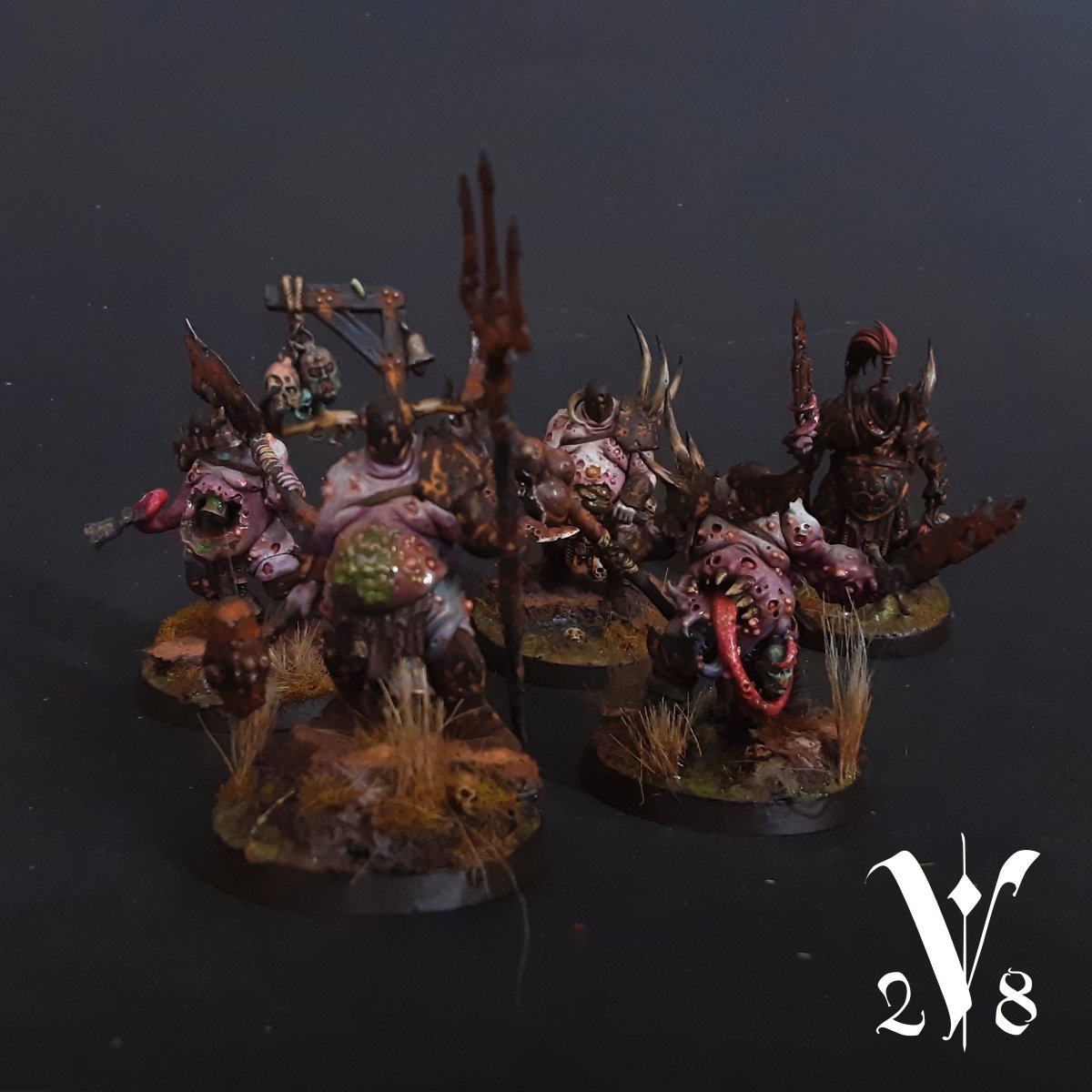 virulent28's tweet photo. Rolling into that new book with that classic bitter taste.

#maggotkin #nurgle #WarhammerCommunity https://t.co/DpnG8kP13g