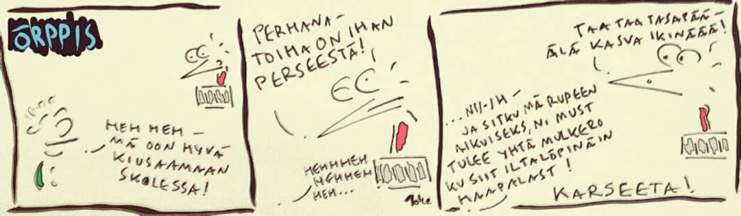 orppis's tweet photo. @TimoHaapala #karseeta #örppis https://t.co/CQExYVOGCu