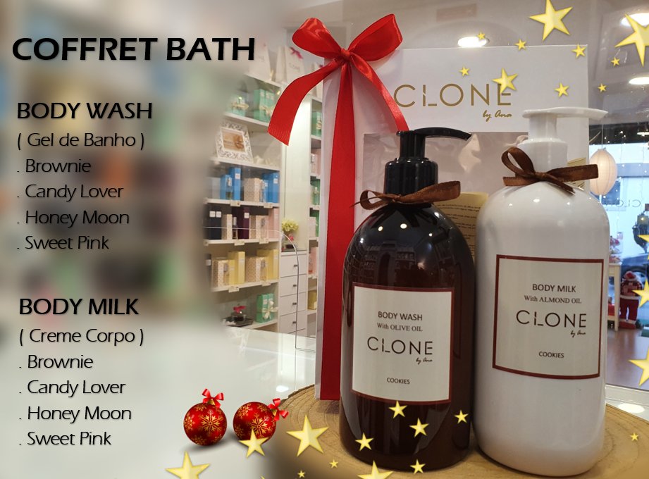 RuthCLONE_QC's tweet image. 🌟🎄 NOVIDADE 🎄🌟COFFRET BATH 🎄🌟
Gel Banho &amp;amp; Body Milk 500ml 
Uma combinação perfeita entre o Gel Banho with Olive Oil e o Body Milk .... with Almond oil

CLONE Quinta do Conde - Sesimbra 
Rua Garcia de Orta N.1051 D
Quinta do Conde - Sesimbra