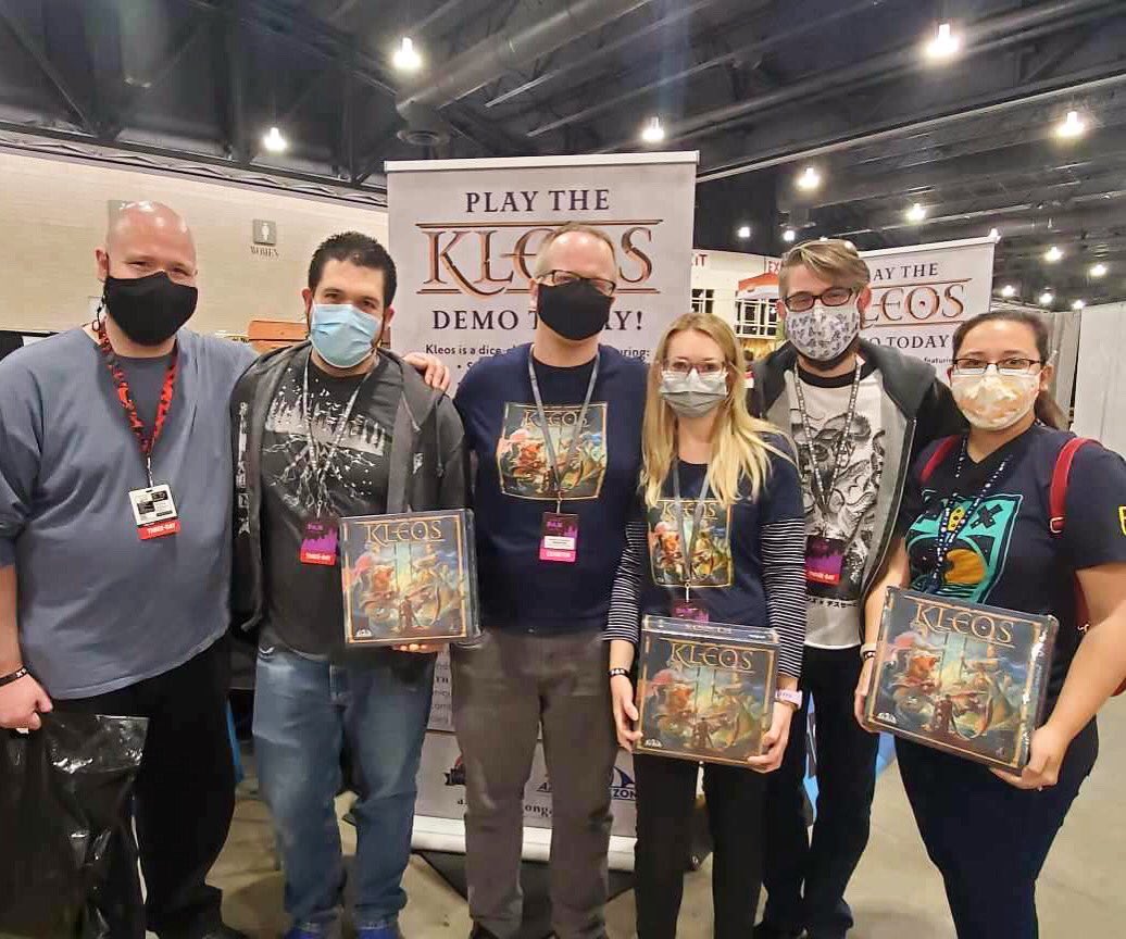Finishing up day 3 at Pax Unplugged! Wow, what an event. We are continuously humbled by your support and interest in Kleos. Thank you to everyone who stopped by to chat or play! ⚡️⚡️ #kleosboardgame #paxunplugged