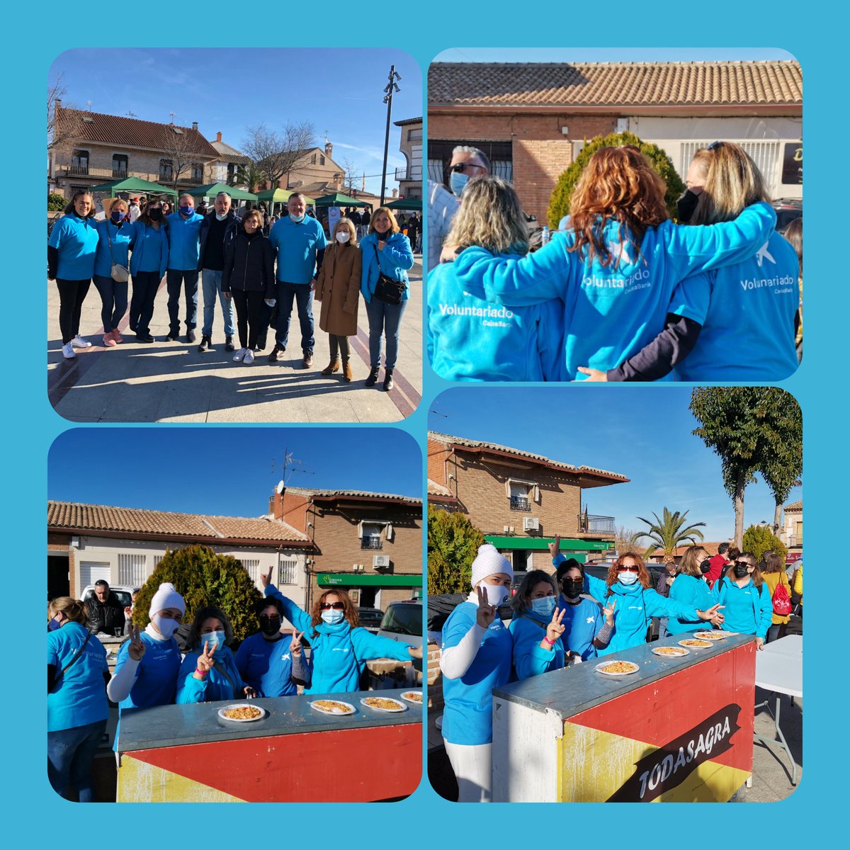 Riobera6's tweet photo. Mercadillo Solidario #voluntariadocaixabank de #CastillaLaMancha  en #Oliasdelrey  gracias a las 17 entidades sociales @FundlaCaixa  @caixabank  #servoluntariosuma https://t.co/UxPiMWtJ8H
