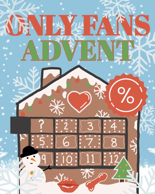 An advent calendar of Only Fans content for you to cum over... you won't believe what I've done this