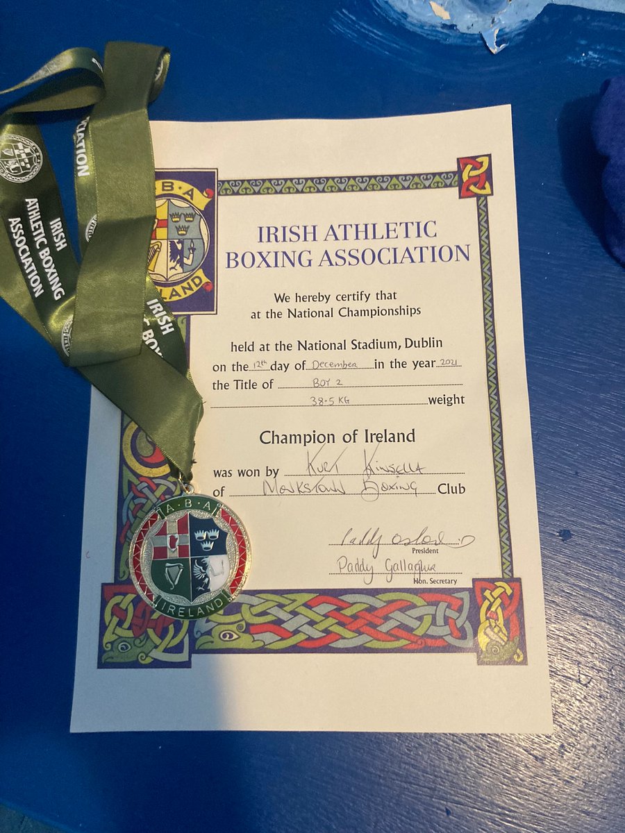 paulykinsella's tweet photo. Monkstown BCโs newest National Champion 13 year old Kurt Kinsella - super proud of you son ๐ฅ๐ฅ๐ฎ๐ช๐
2 really tough scraps last week against Belfast & 2day Ulster champion in the final ๐ฅ๐ฎ๐ช
Our other boy Davy Nevin (age 11) came away with hard fought silver ๐ฅ
#Community https://t.co/YZawyzDBtW