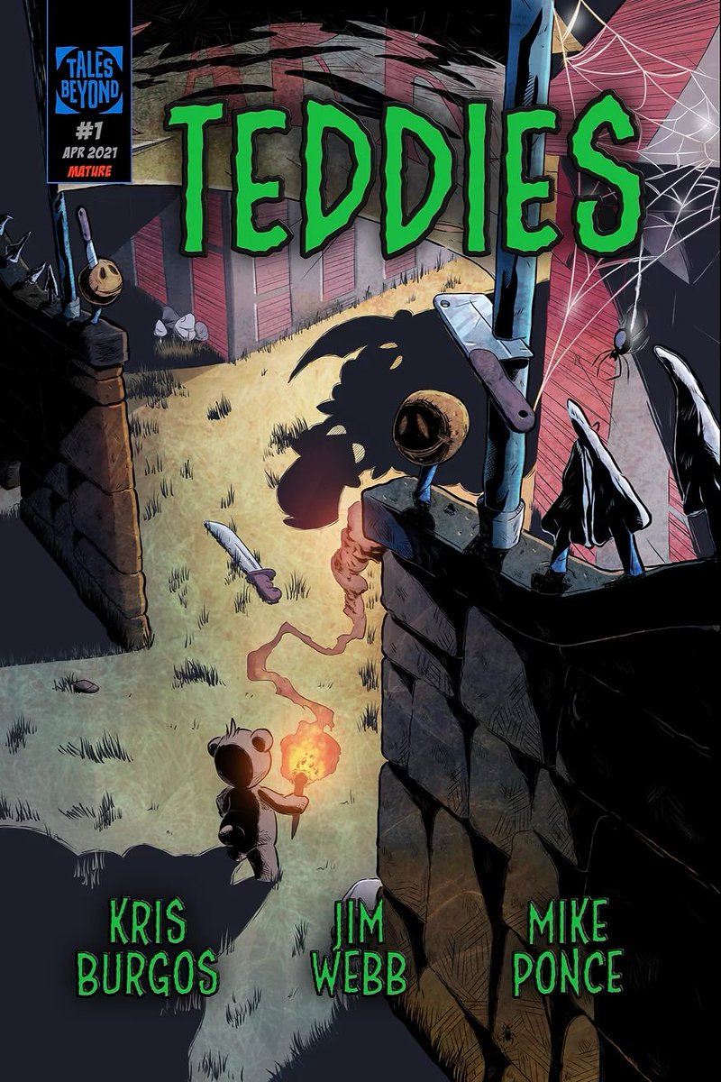 ComicBookSchool's tweet photo. Teddies first appeared as an 8-page story in the #ComicBookSchool anthology. 

Get a full issue of #Teddies by @Jiggykb &amp; @mikedoestheart from @LiveTalesBeyond. https://t.co/qqMEao7QJ4