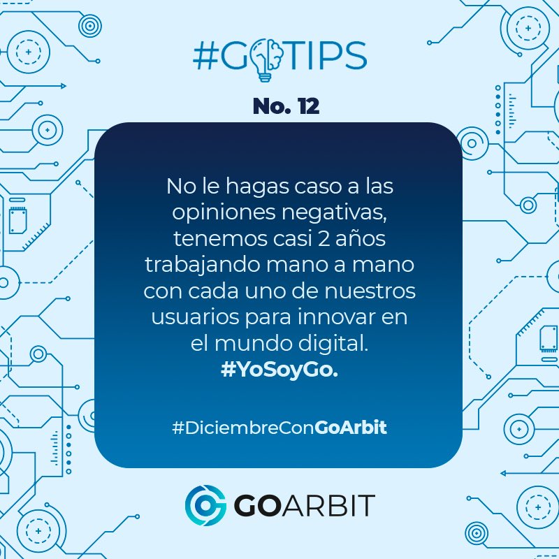 GoArbitofficial's tweet photo. #CreciendoConGO Llegamos para marcar un precedente en el mercado.
#YoSoyGO #bitcoin https://t.co/2NtiKLOVHU