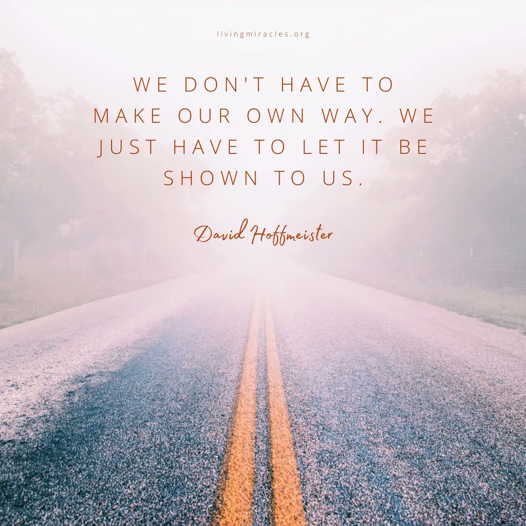 ACIM_YouTube's tweet photo. 🤍 "We always have the answer in our mind. It's always there, but we just have to be still enough to just accept it. If we just relax, it's just obvious. We don't have to make our own way. We just have to let it be shown to us." David Hoffmeister https://t.co/IsM3XRMyWp