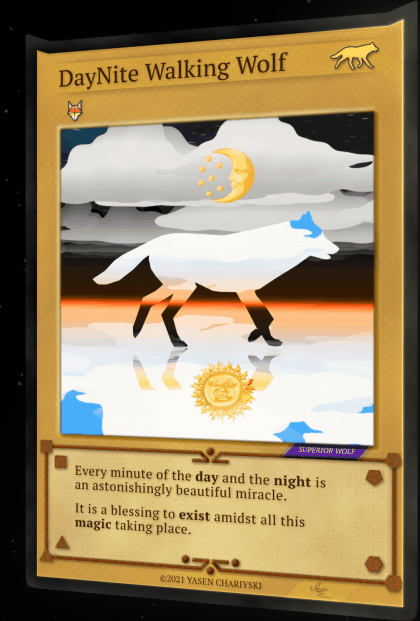 YasenNFTsBot's tweet photo. DayNite Walking Wolf sold for ₳ 15 $ADA
#cardano #YasenNFTs https://t.co/5KaYV7YriB