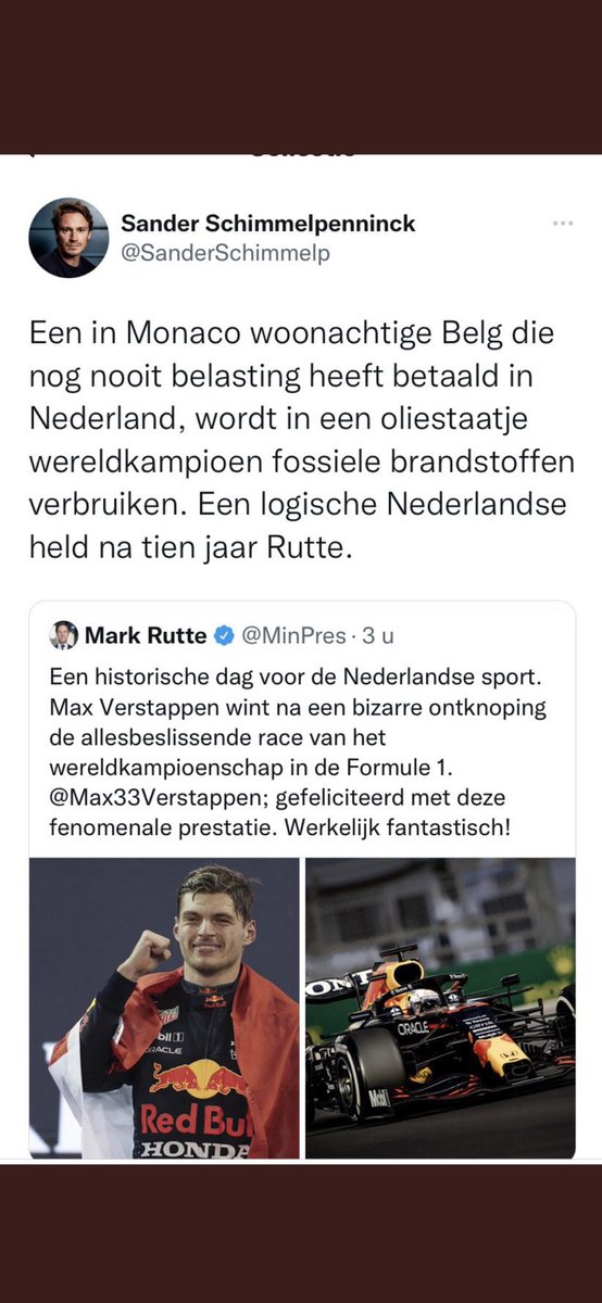 Voor mij is die Sander echt de LUL van 2021, wat een miezerig ventje is het toch. #MaxVerstappen