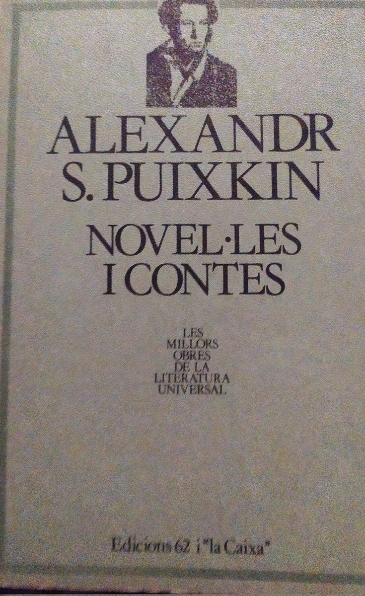 ramonroyo's tweet photo. Per cert, en català tenim una excel·lent traducció de l'original de Puixkin de la mà de Rudolf J. #Slaby https://t.co/92AXwVTJNu
